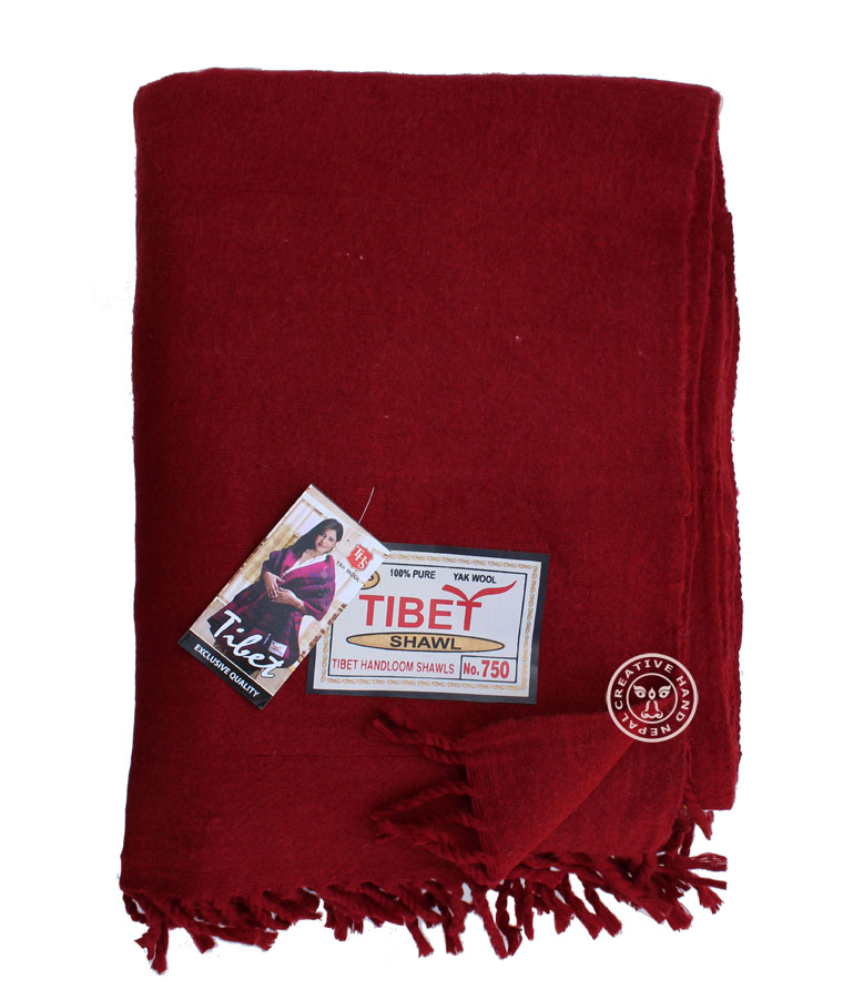 Tibet Monk wool Blanket 44 X 90 inch Creativehand Nepal
